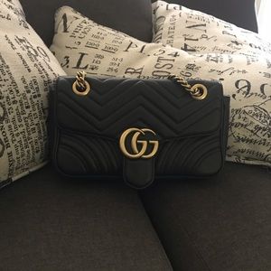 GG Marmont small matelassé shoulder bag